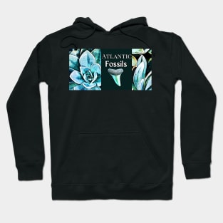 Succulents Beach Plants and Shark Teeth Hoodie